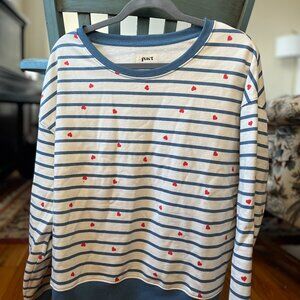 Women's Striped Sweat Shirt
